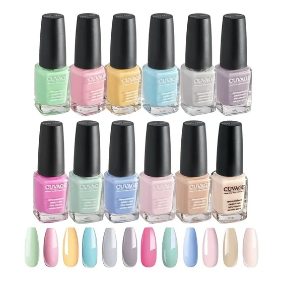 Esmaltes Tradicional Pasteles X 12 - Esmalte Comun Pastel 
