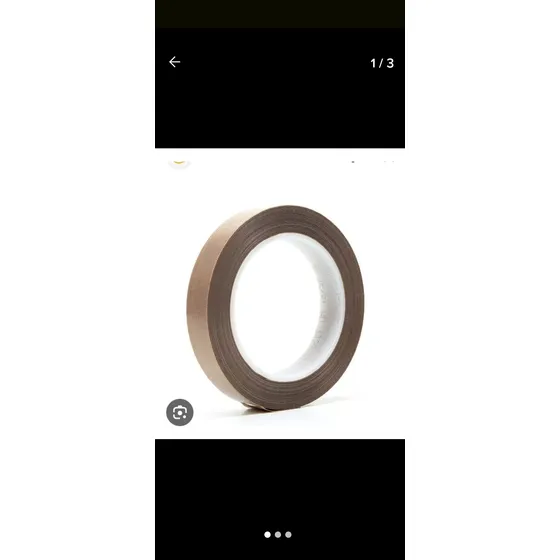 Cinta Térmica 0.3m 1/2 PLG  Teflón 500 °c - Fibra Vidrio