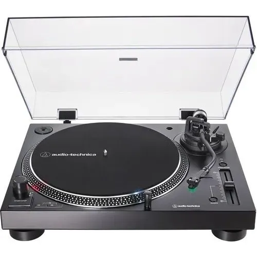 Toca Discos De Vinil Audio Technica Usb Cabo Tampa Preto