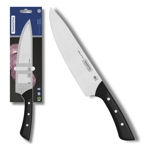 Faca Santoku De Inox Damascus Cabo Madeira 30,5cm Mimo Style Cor