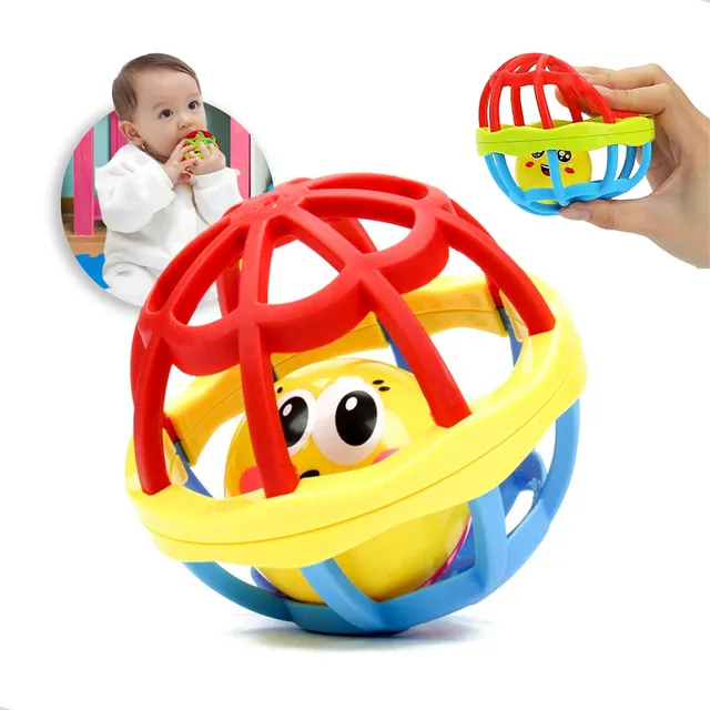Bola Brinquedo Bebê Chocalho Sensorial Mordedor