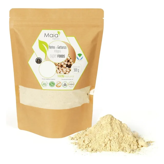 Harina Integral De Garbanzo - 100% Natural 500 Gramos