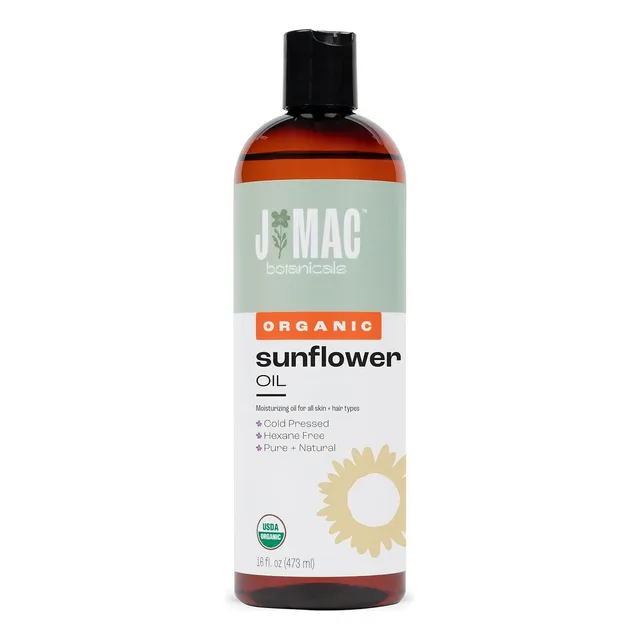 Aceite De Girasol Orgánico 100% Puro J Mac Botanicals