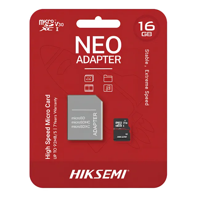 Memoria Microsd 16gb Con Adaptador Hiksemi Micro-sd Clase 10