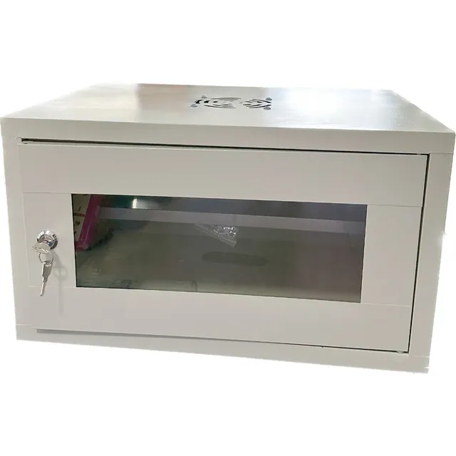 Gabinete Rack 6u Montaje 19' En Pared Gris  Jwk