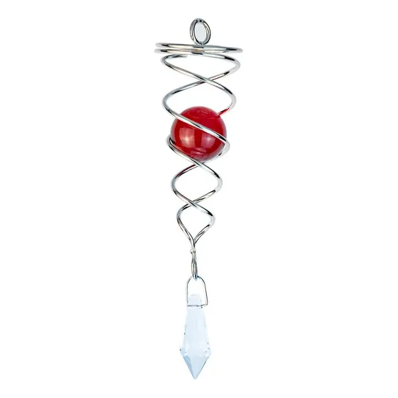 Móvil Espiral Colgante Giratorio Con Cristal Adorno Guindar