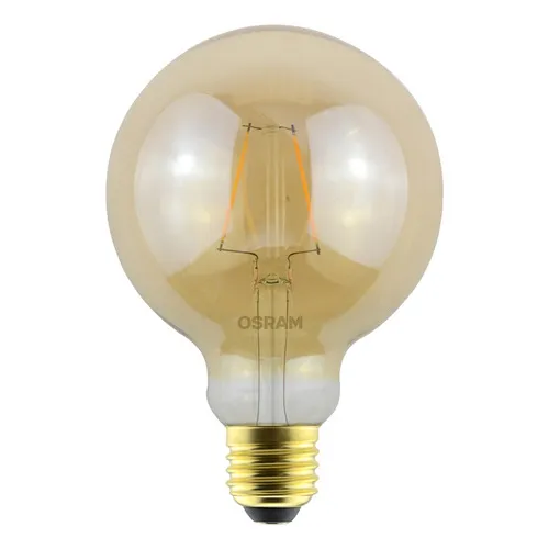2 x 7014555 - Globo LED vintage de 2,5 W, 2500 K, Big E27, Osram