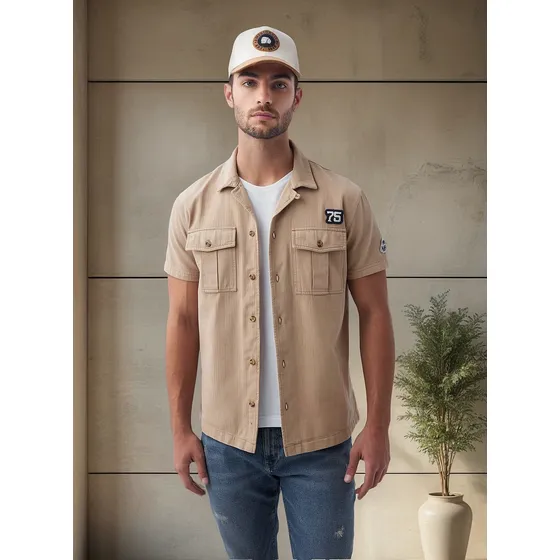 Camisa Americanino 812f001 Beige Arci