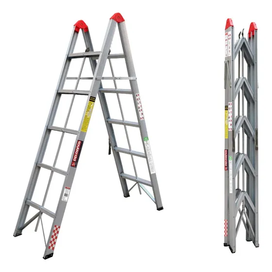 Escalera De Acordeón O Folder 5 Peldaños Ultra Ligera 1.71 M