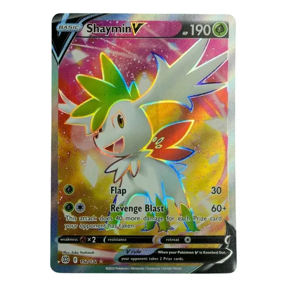 Cartas Pokemon Shaymin V Full Art