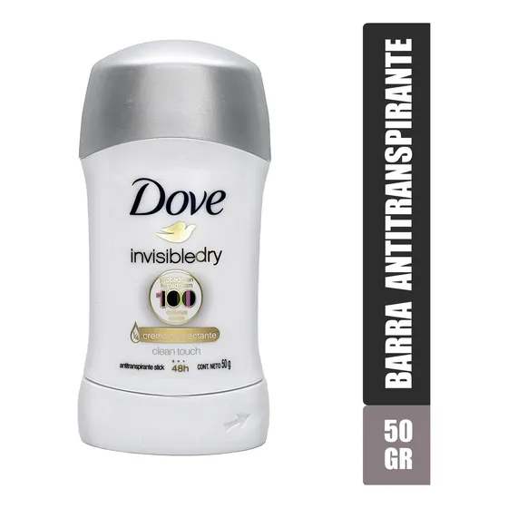 Pack 3 Antitranspirante Dove Barra 50gr Protección 48hs Fragancia Invisible Dry