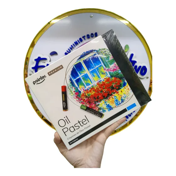 Crayones De Oleo Pastel Premium - Pointer X 24 Pzas
