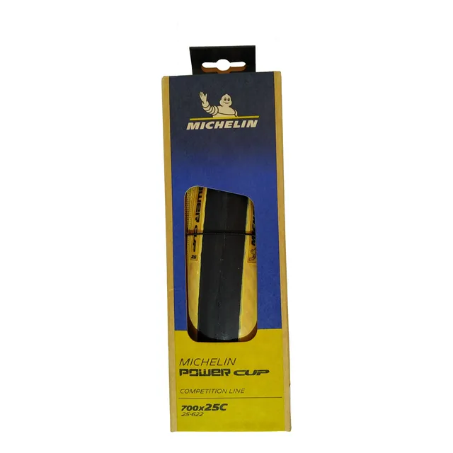 Pneu Michelin 700x25c Power Cup Competition Line Kevlar Bege