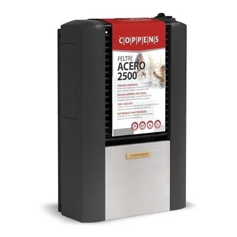 Estufa Tiro Balanceado Coppens Peltre Acero 2500 Cc