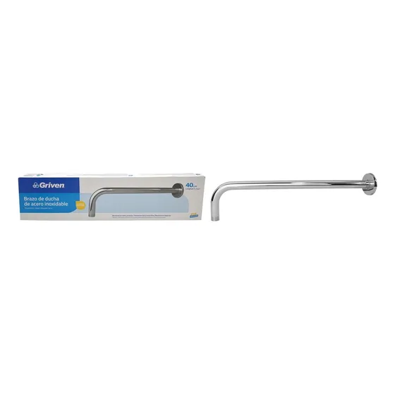 Brazo Para Ducha De 40 Cm Acero Inoxidable Griven