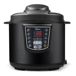 Panela De Pressão Elétrica 6l Midea Preta Panela De Pressão Elétrica 6l Midea Preta