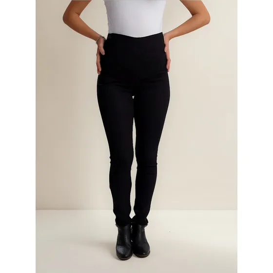 Pantalón De Gabardina Negro Para Embarazada- Victoria Candel