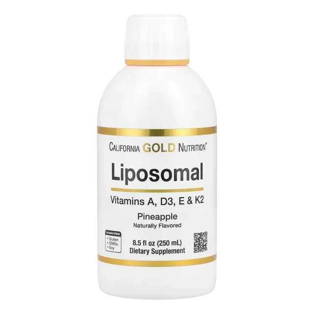 Vitaminas A, D3, E Y K2 Liposomal California Gold 250 Ml