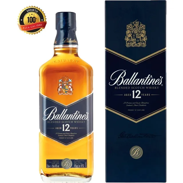 Whisky Ballantines 12 Años Escoses - mL a $227