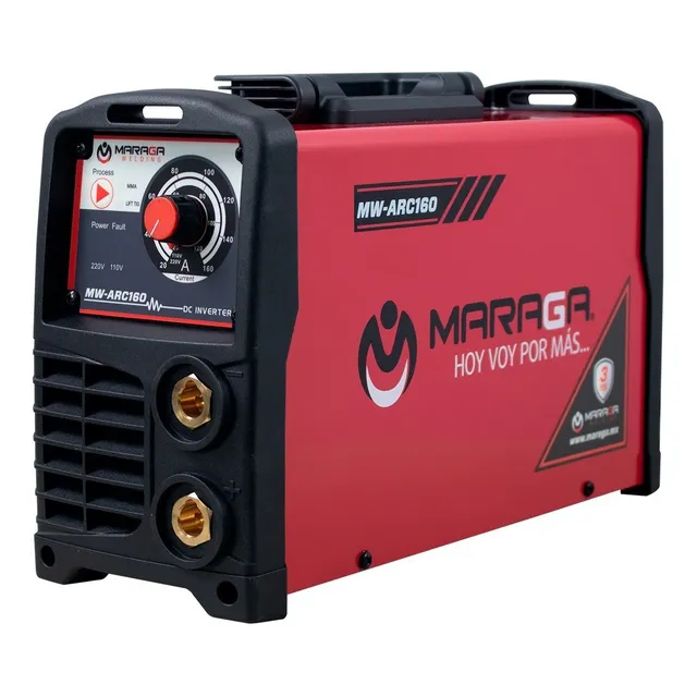 Maraga - Máquina De Soldar Arc160, 160 Amperes Color Rojo Frecuencia 50 Hz/60 Hz