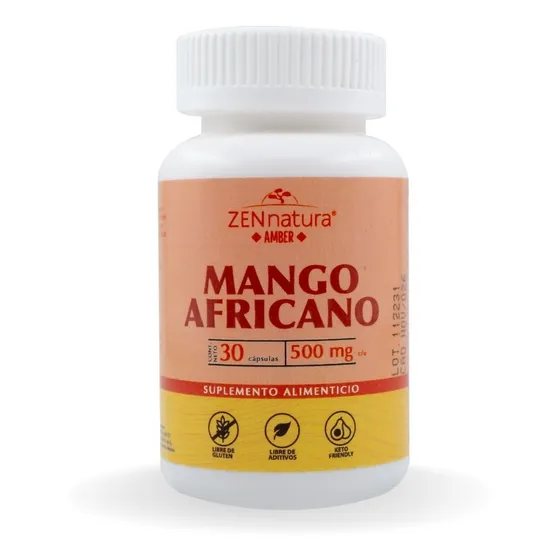 Mango Africano 30 Caps De 500 Mg Control De Peso Y Apetito