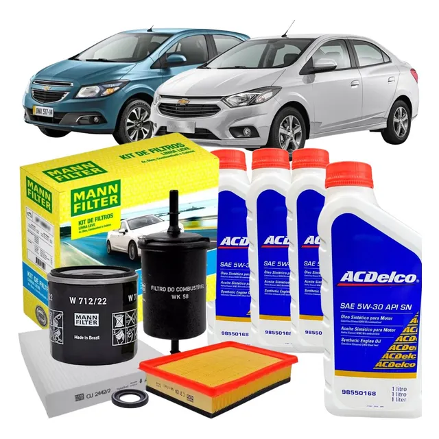 Kit Revisao Acdelco 5w30 Onix 2012 2013 2014 2015 2016 2017