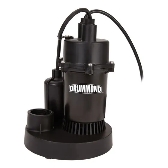 Bomba De Sumidero Sumergible De 1/4 Hp 3000 Gph