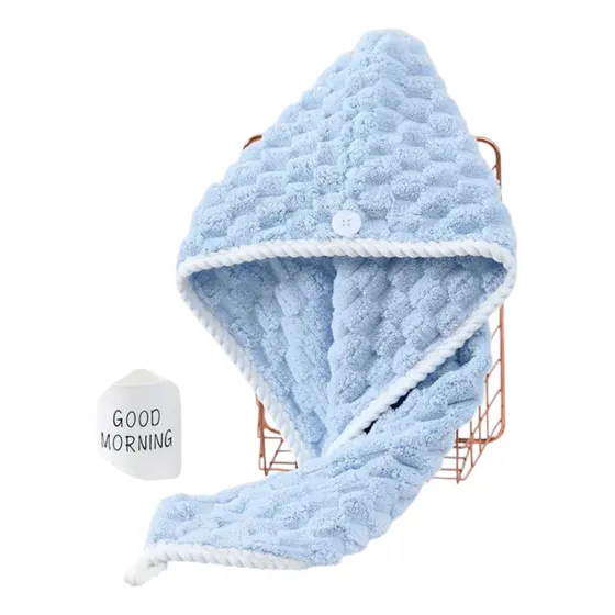 Toalla Turbante Para Sercar El Cabello Superabsorbente