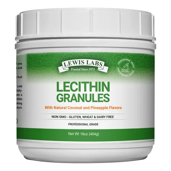 Suplemento De Lecitina En Gránulos Lewis Labs, 473 Ml, Fuent