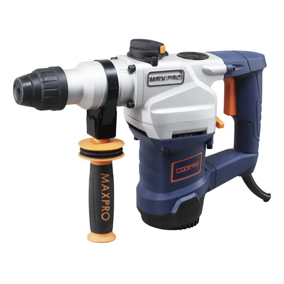 Rotomartillo electroneumático Maxpro MPRH1100/28 azul marino y negro frecuencia de 50Hz/60Hz con 1.1kW de potencia 220V