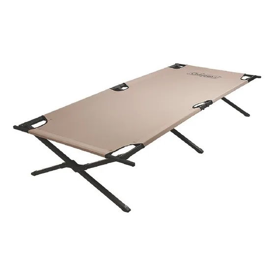 Catre Militar Cama Plegable Aluminio Para Camping Coleman Color Beige