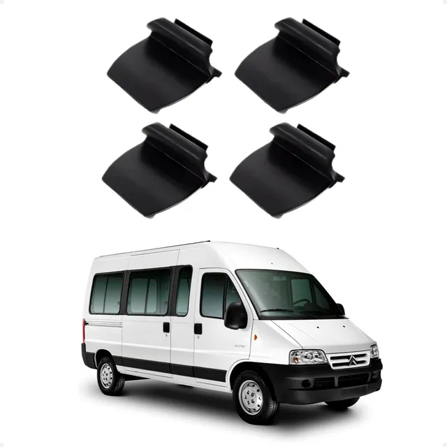 Refil C/04 Linguetas Trinco Puxador Vidro Fiat Ducato Todos 