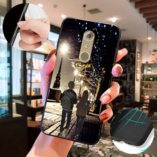 Funda De Silicona Para Celular Zte Axon 7 Mini Con Dibujo