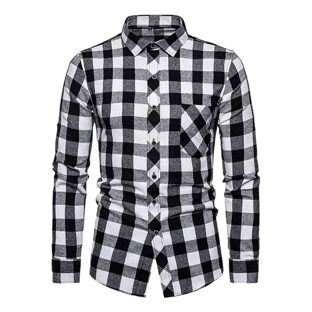 Camisa De Cuadros Manga Larga | Camisas Leñadora Hombres