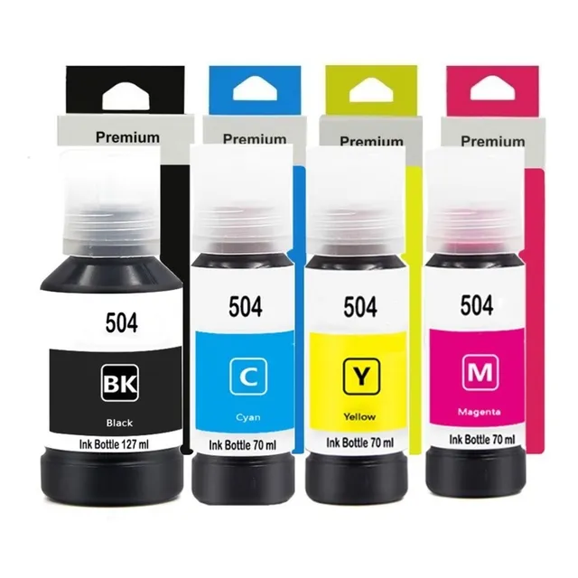 Kit Tintas Genéricas 504 Para Eps L4160/l4150/l14150/l6171