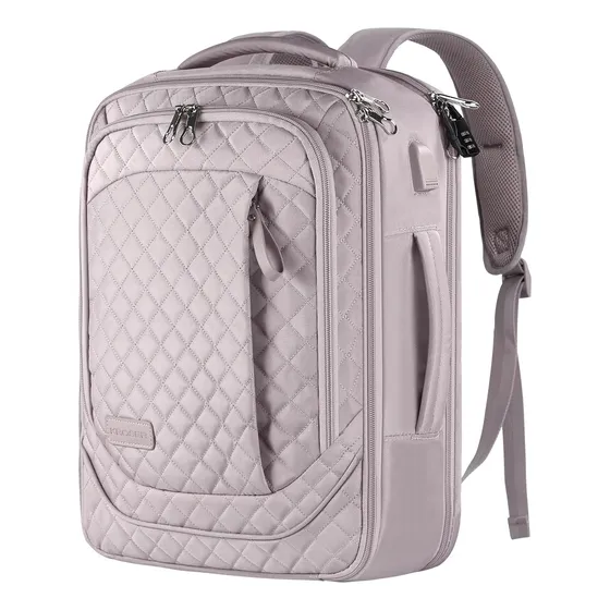 Mochila Para Laptop 43,9 Cm Puerto Usb Diseño Rosa Polvorosa