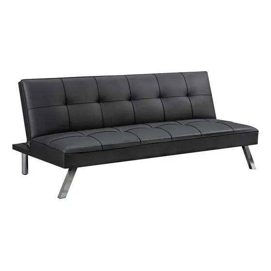 Sofa Cama Tela O Cuerina Con Patas De Metal