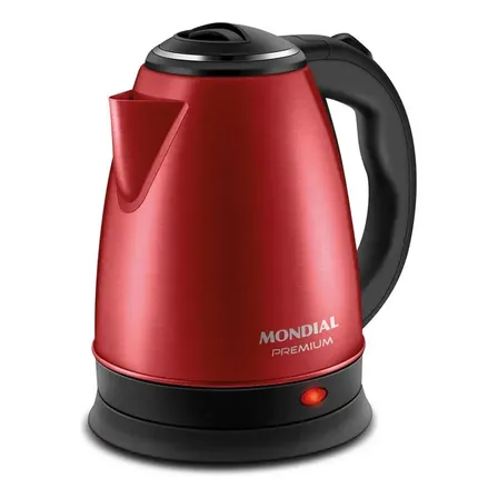 Chaleira Elétrica Pratic Mondial Vermelho/inox 1500w Ce-06-r Cor Vermelho