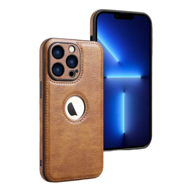 Funda Para iPhone De Alta Piel Case Protector De Lentes