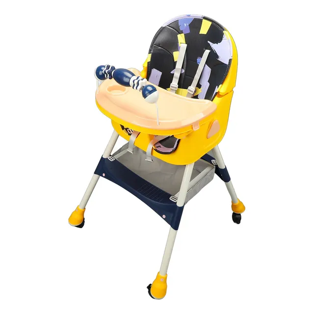 Silla Periquera Bebe De Alta De Comer Con Juguete Plegable