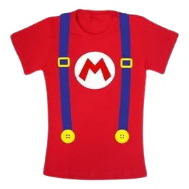 Franela Uniforme Mario Bros Para Niños Por Encargo 