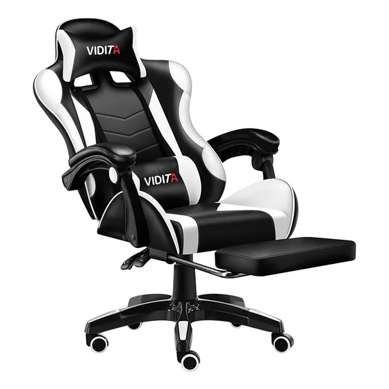 Silla Gamer Reclinable Ergonómica Con Reposapiés Gx2000