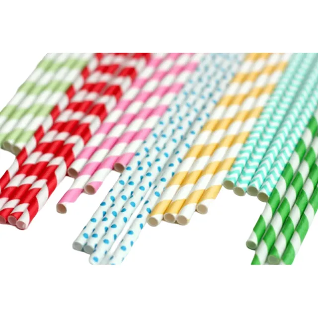 1000 Bombillas De Papel Colores, Pajillas, Popotes + Envio