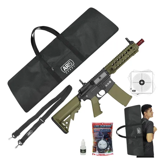 Rifle Airsoft M4 Elétrico 6mm Sa-f01 Specna Arms + Capa Bbs