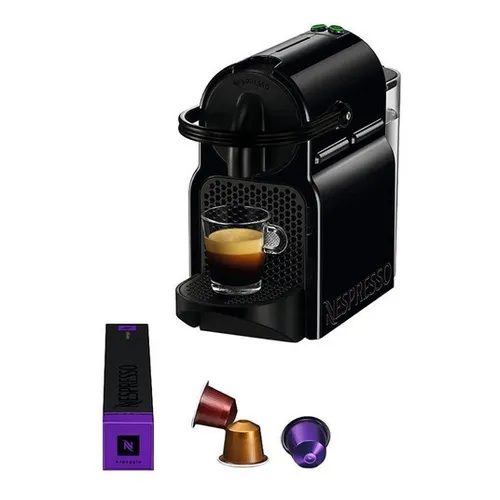 Cafetera negra Inissia de Nespresso, 220 V, color negro