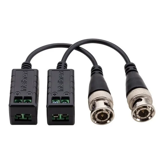 Balun Passivo Intelbras Vb 501 P Conversor De Sinal 4 Em 1