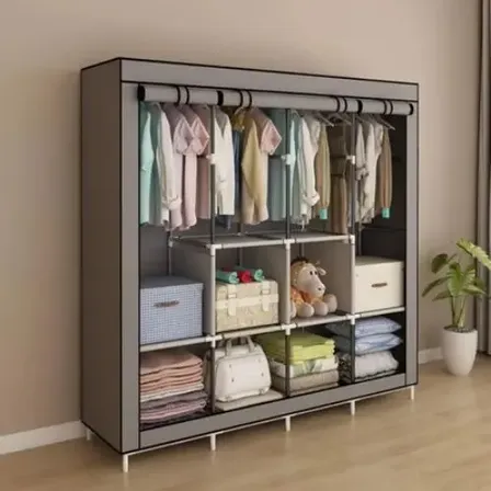 Guarda-roupa 4 Portátil Roupa Prateleiras Roupa Organizador