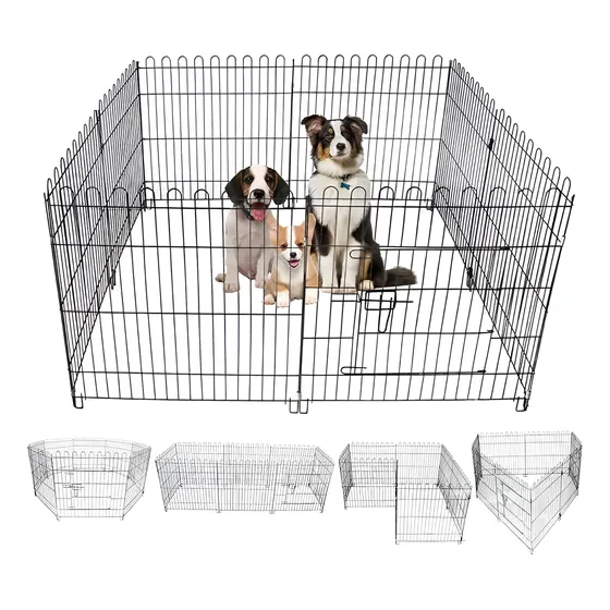 Corral Plegable Para Mascotas Talla L (8 Pliegues)