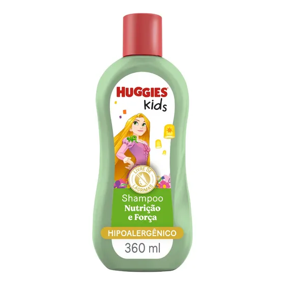 Shampoo Huggies Kids Rapunzel Nutrição e Força 360ml