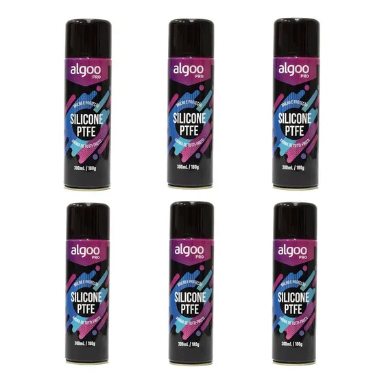 Silicone Bicicleta Algoo Pro Ptfe Spray 300 Ml 6 Unidade Pro